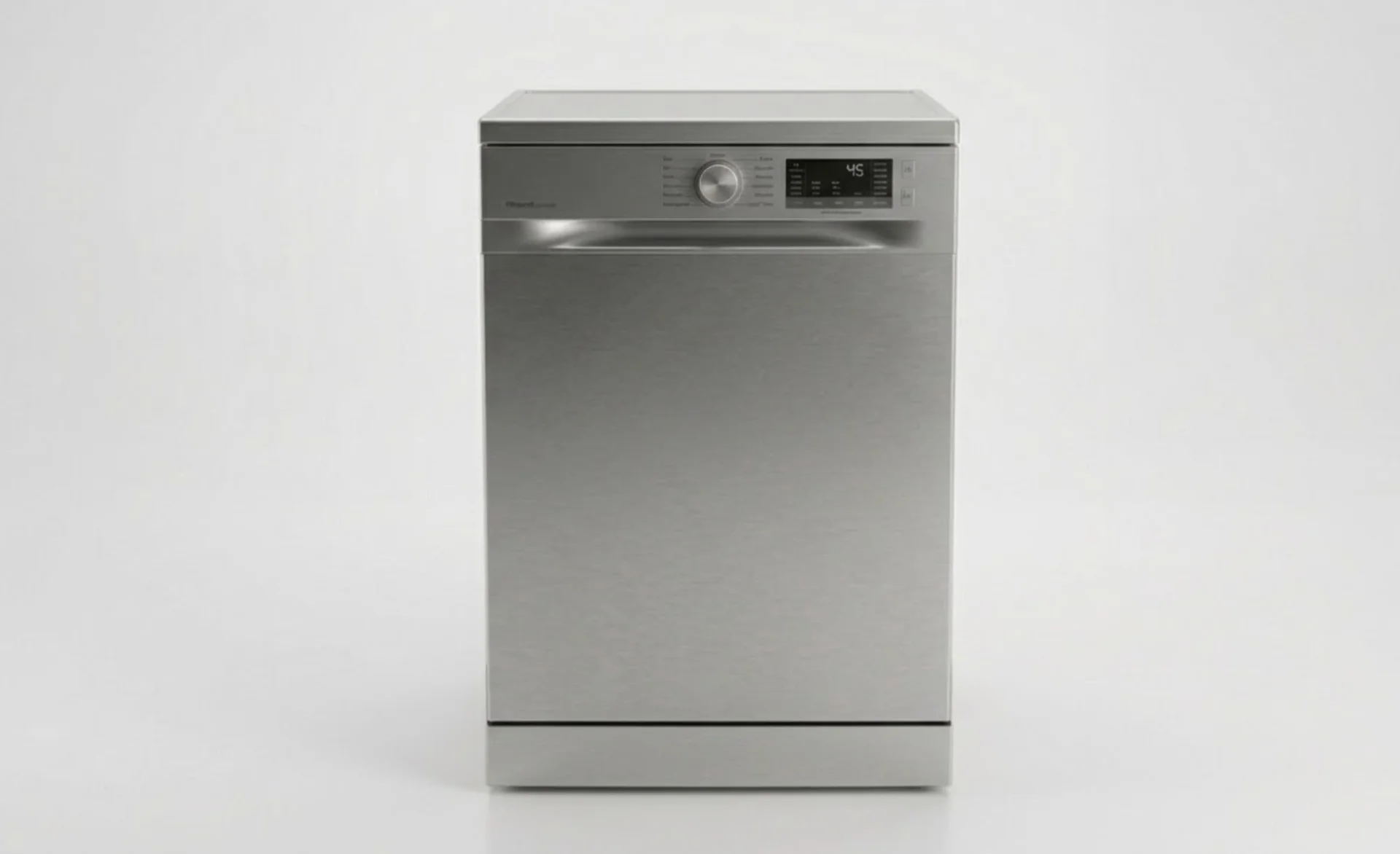 Modern stainless steel dishwasher